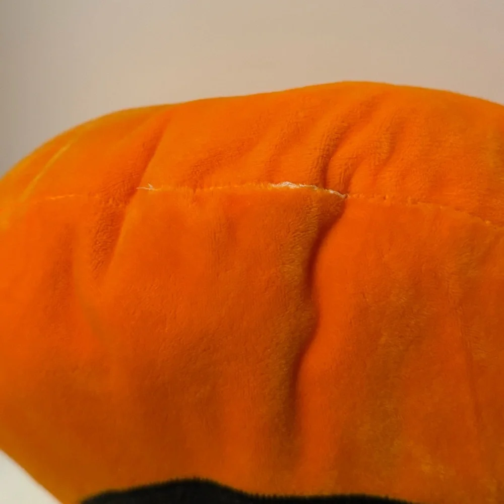 Halloween Jack O Lantern Pumpkin Pillow Plush Orange Stuffed Animal Decor Toy